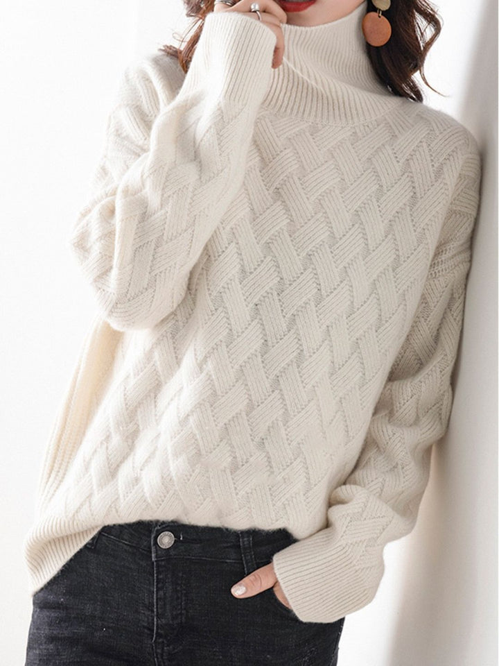 Casual Turtleneck Knitted Sweater