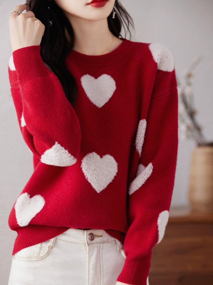 Love Heart Fashion Knitted Sweater