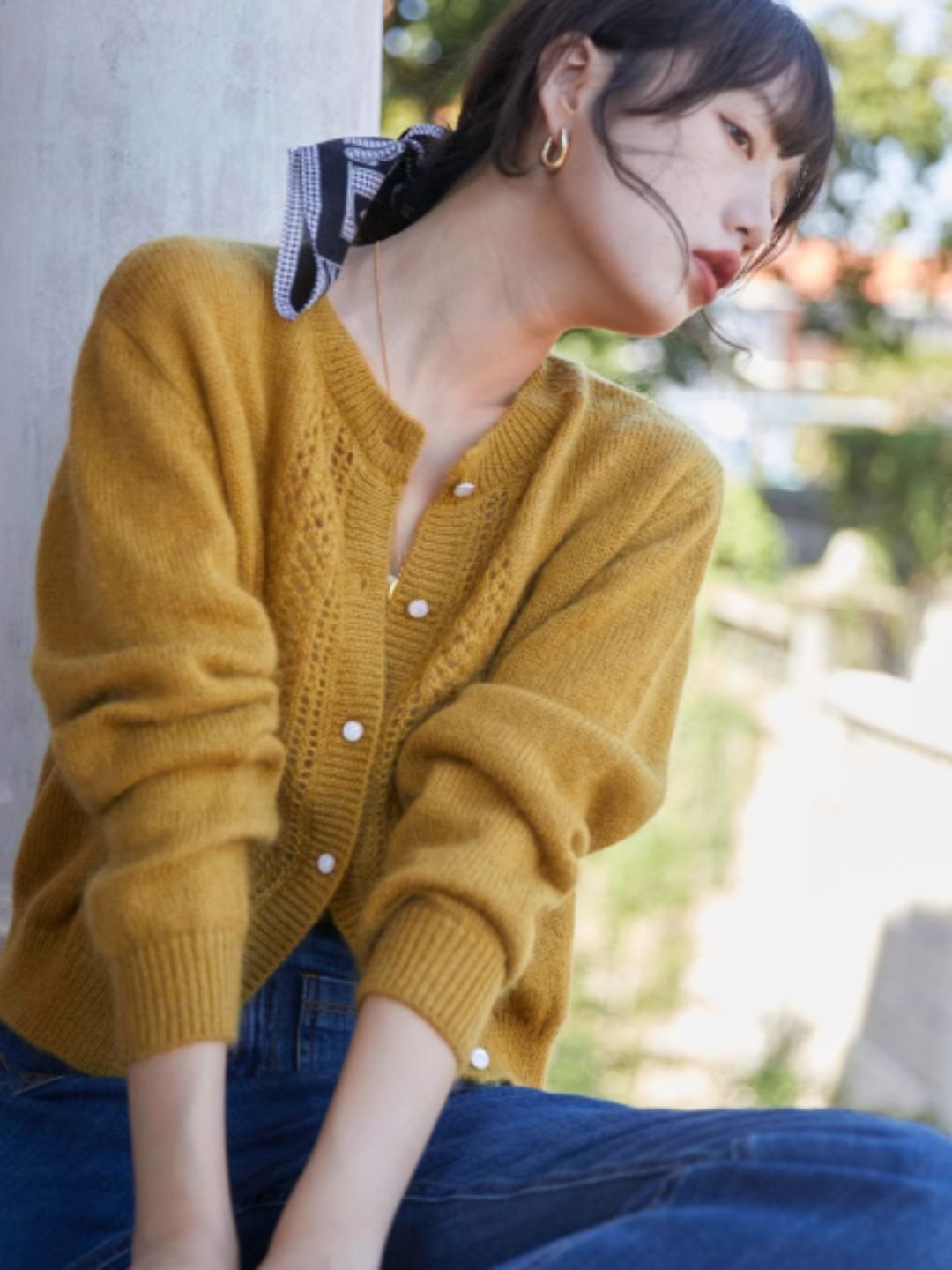 Vintage Hollow Knit Sweater