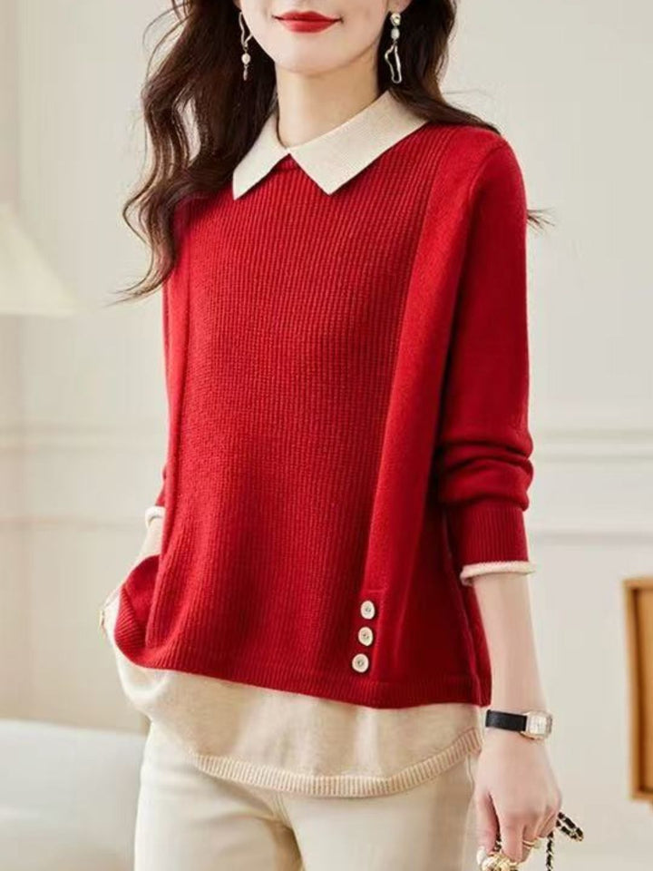 Classic Casual Lapel Sweater