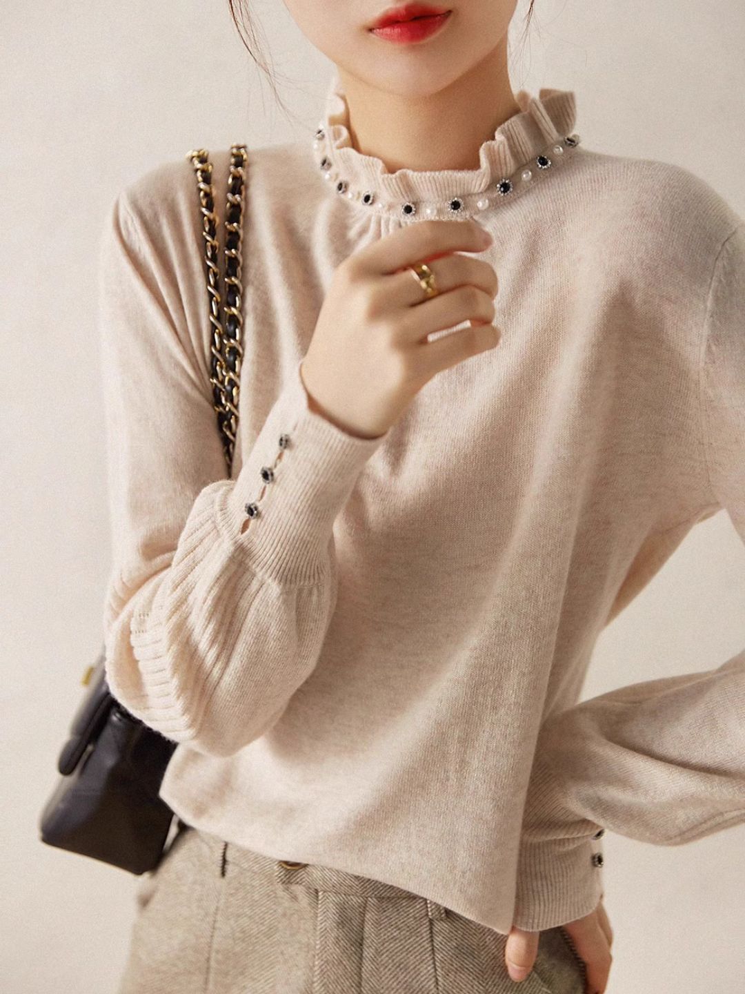 Classic Turtleneck Knitted Top