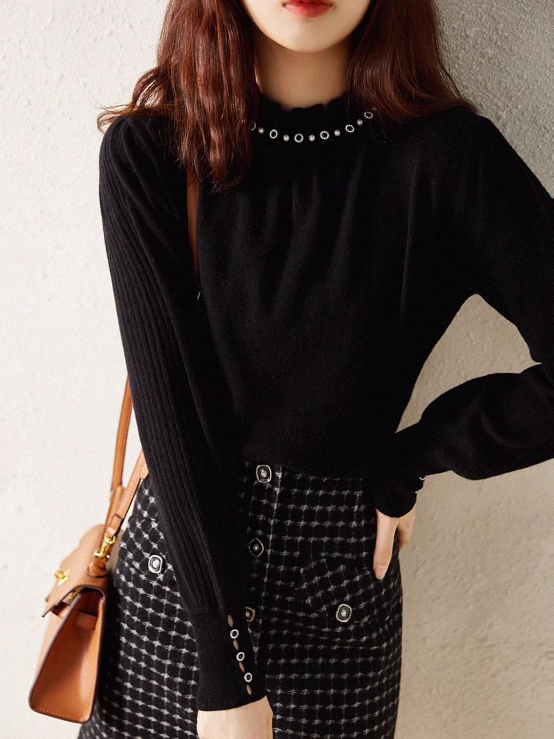 Classic Turtleneck Knitted Top