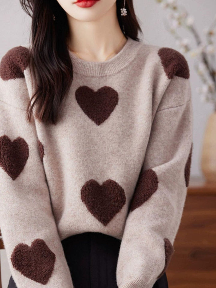 Love Heart Fashion Knitted Sweater