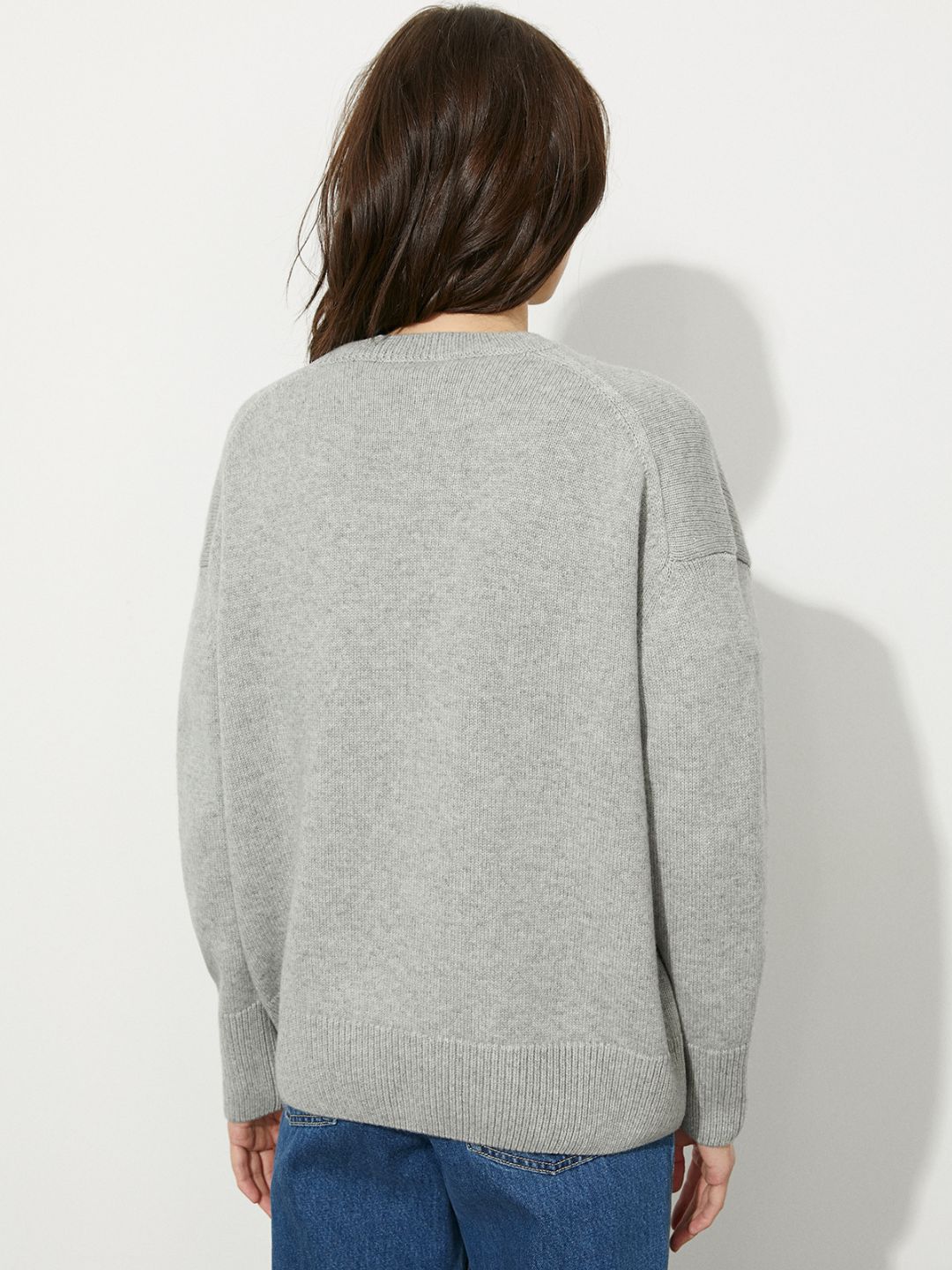 Crew Neck Knitted Pullover Top