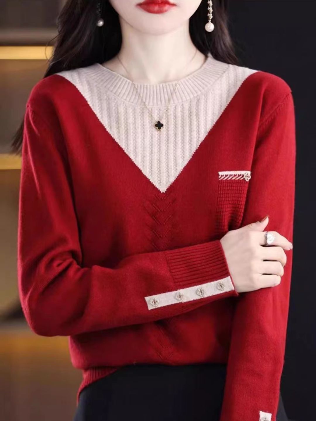 Round Neck Loose Fashion Sweater