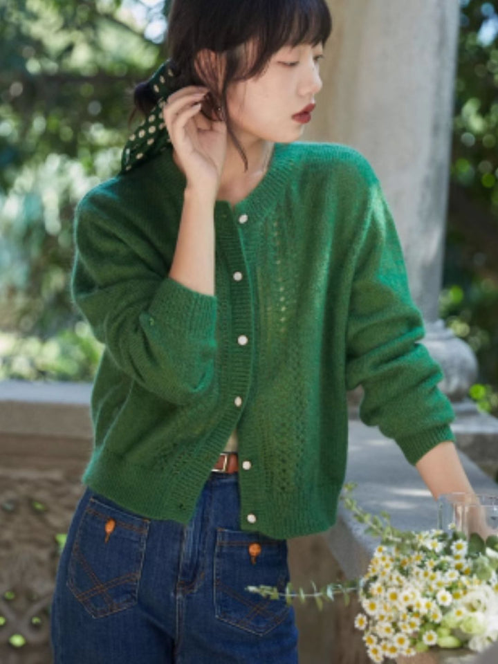 Vintage Hollow Knit Sweater