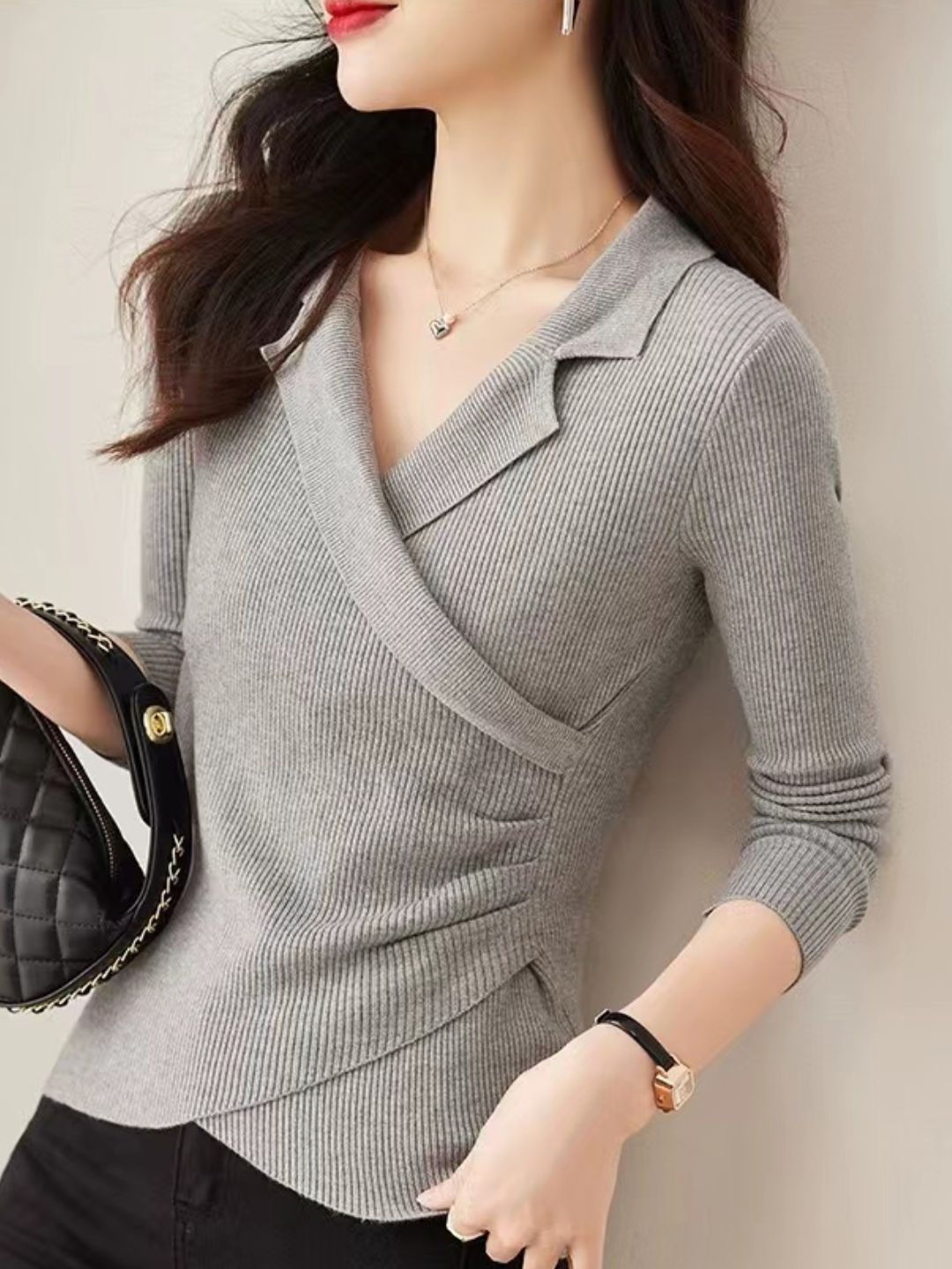 Cross-knit Sweater Pullover