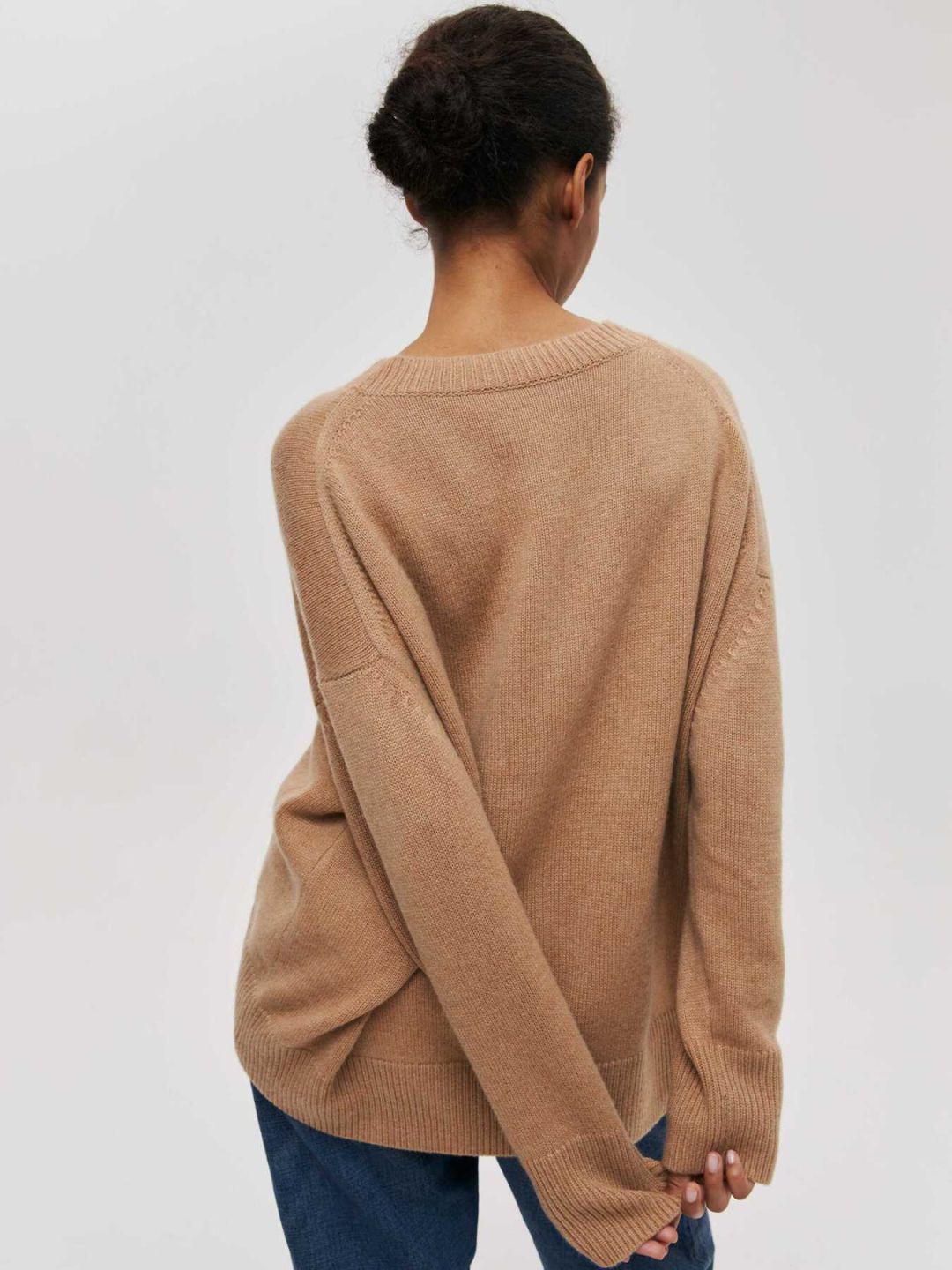 Crew Neck Knitted Pullover Top