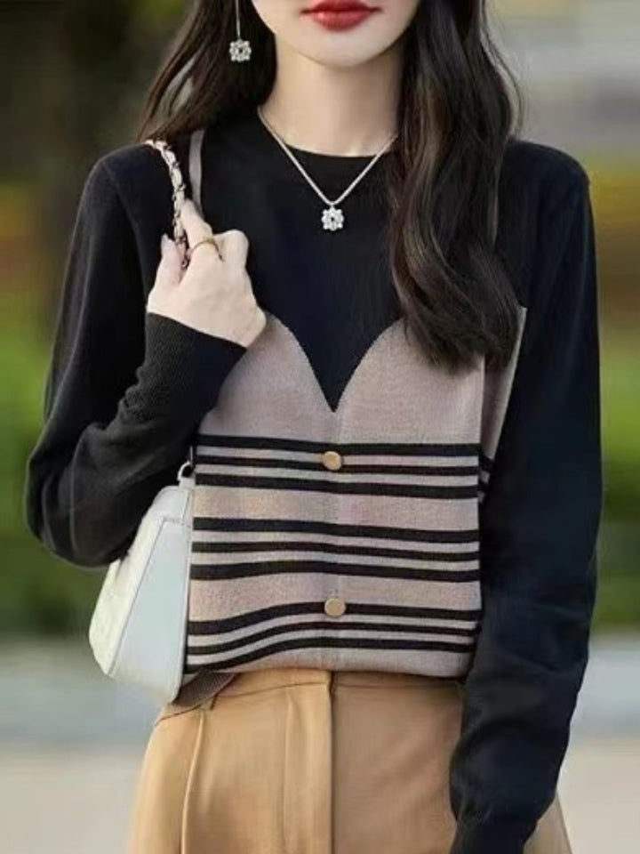 Striped Crew Neck Sweater