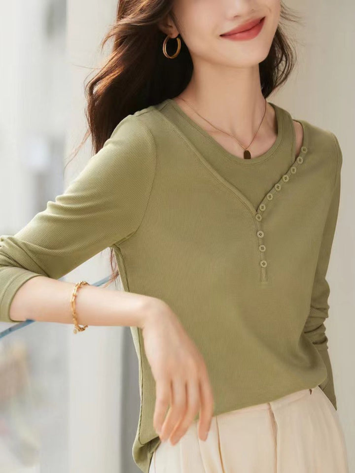 Classic Solid Color Knitted Sweater