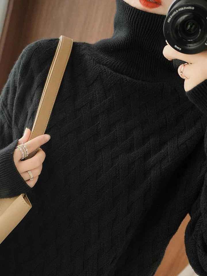 Casual Turtleneck Knitted Sweater