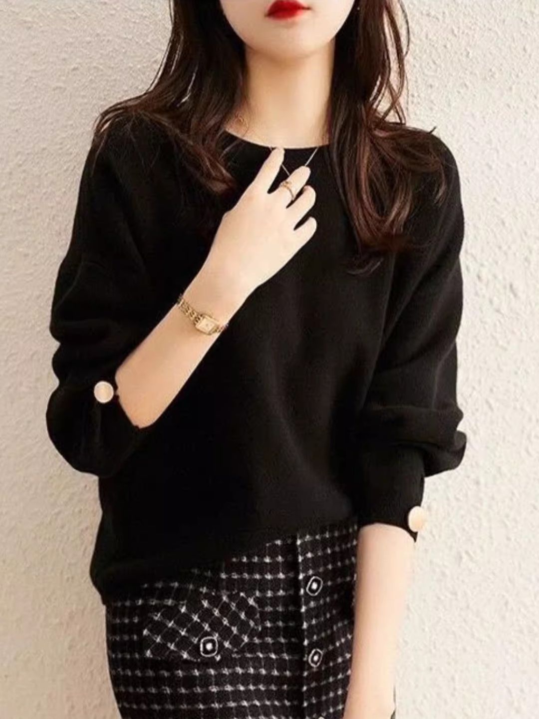 Classic Crew Neck Stylish Sweater