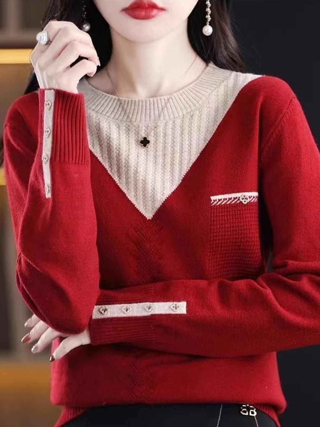 Round Neck Loose Fashion Sweater