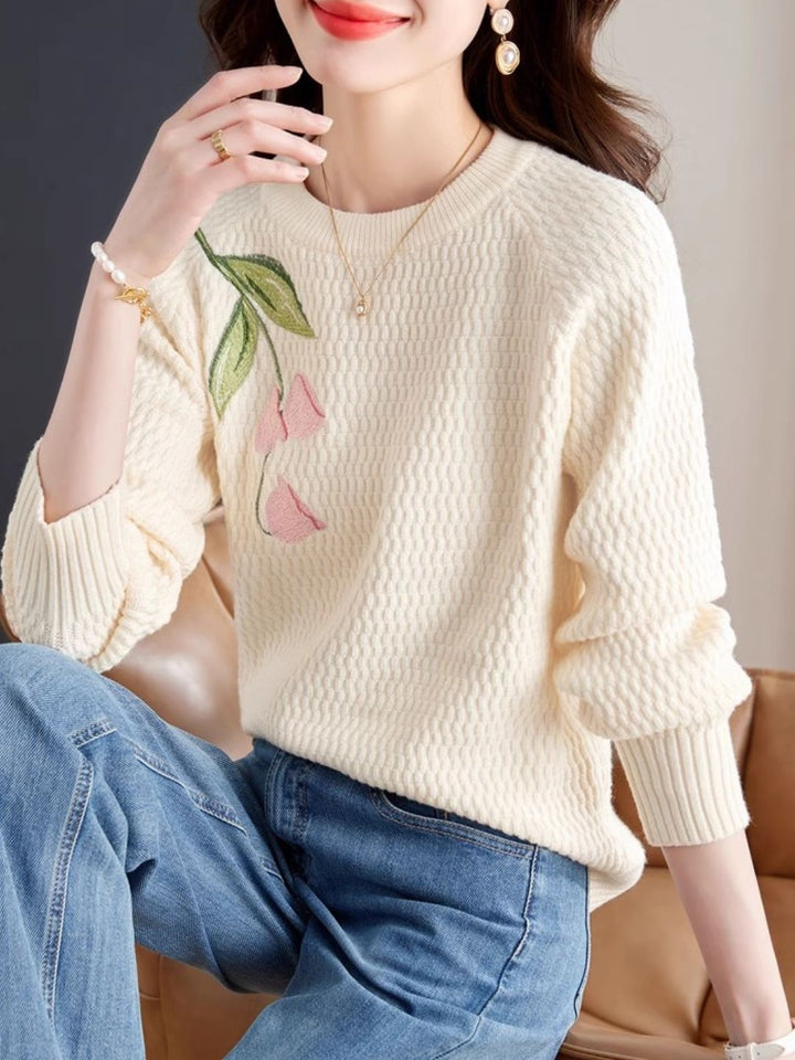 Simple Bluebells Flower Sweater