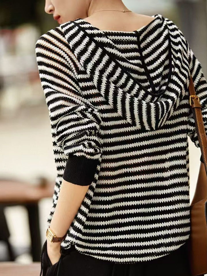 Striped Hooded Sweater