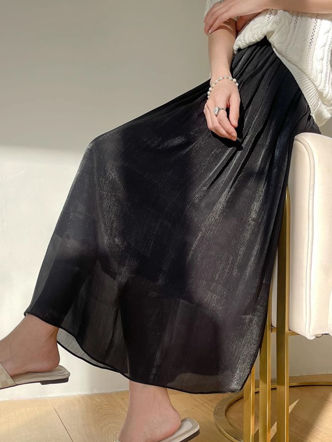 Temperament Mesh Skirt