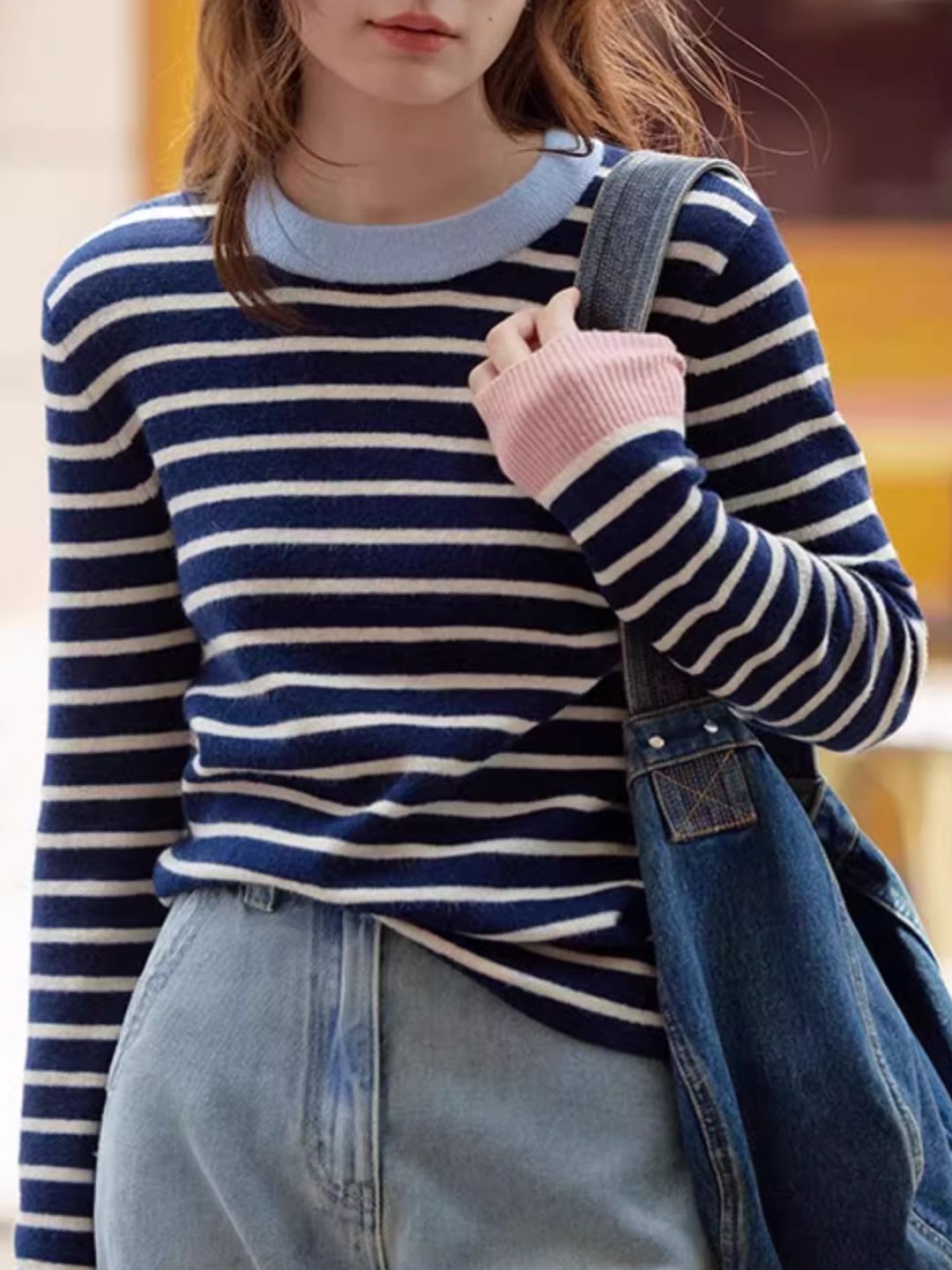 Classic Striped Knit Top