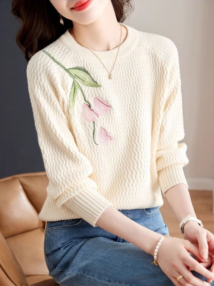 Simple Bluebells Flower Sweater