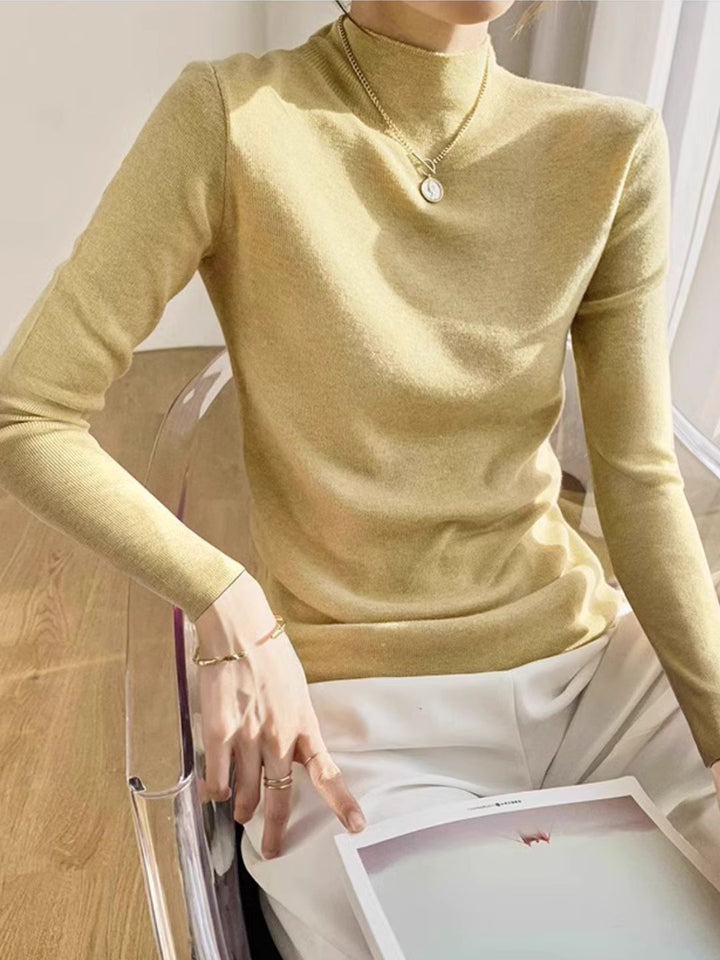 Classic Solid Color Sweater