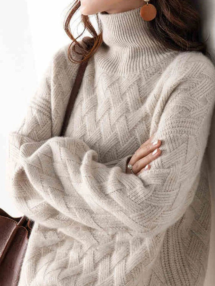 Casual Turtleneck Knitted Sweater