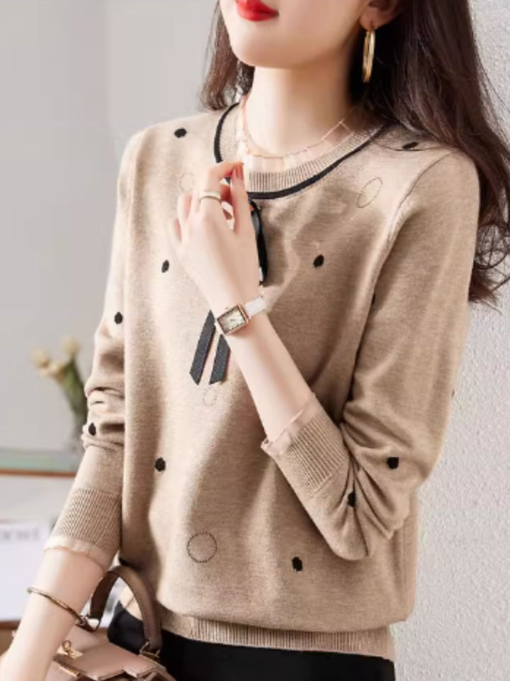 Classic Ribbon Knitted Cardigan