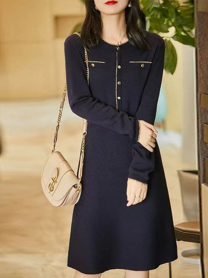 French Elegant Loose Knit Dress