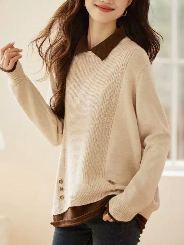 Classic Casual Lapel Sweater