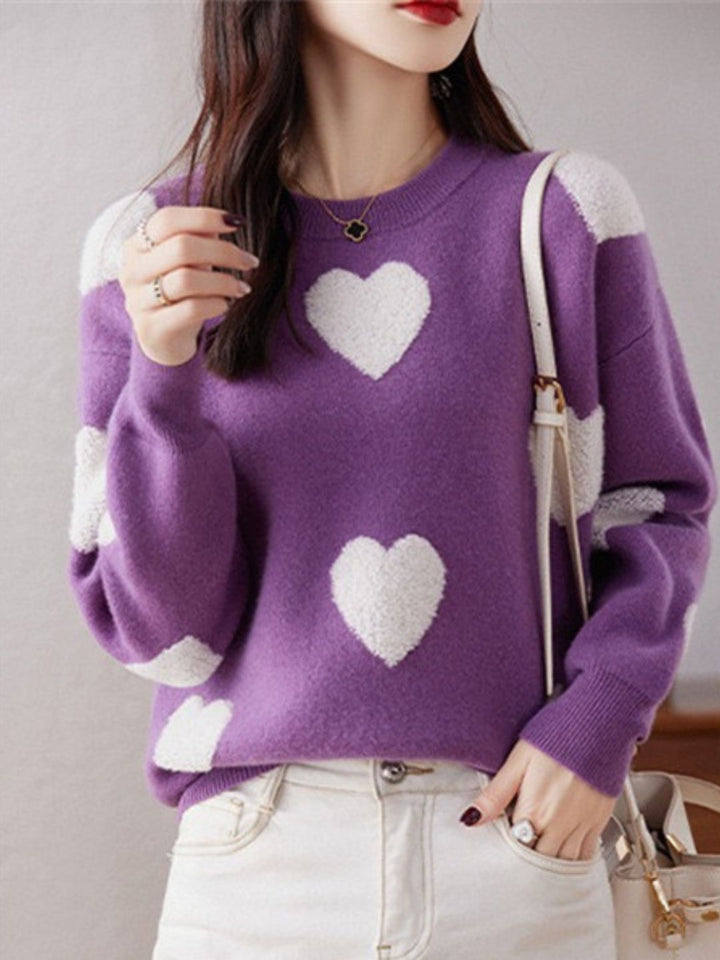 Love Heart Fashion Knitted Sweater