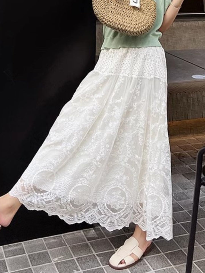 Lace A-line Lace Skirt