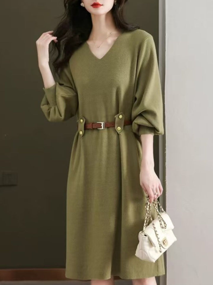 Knitted Mid-Length Dress