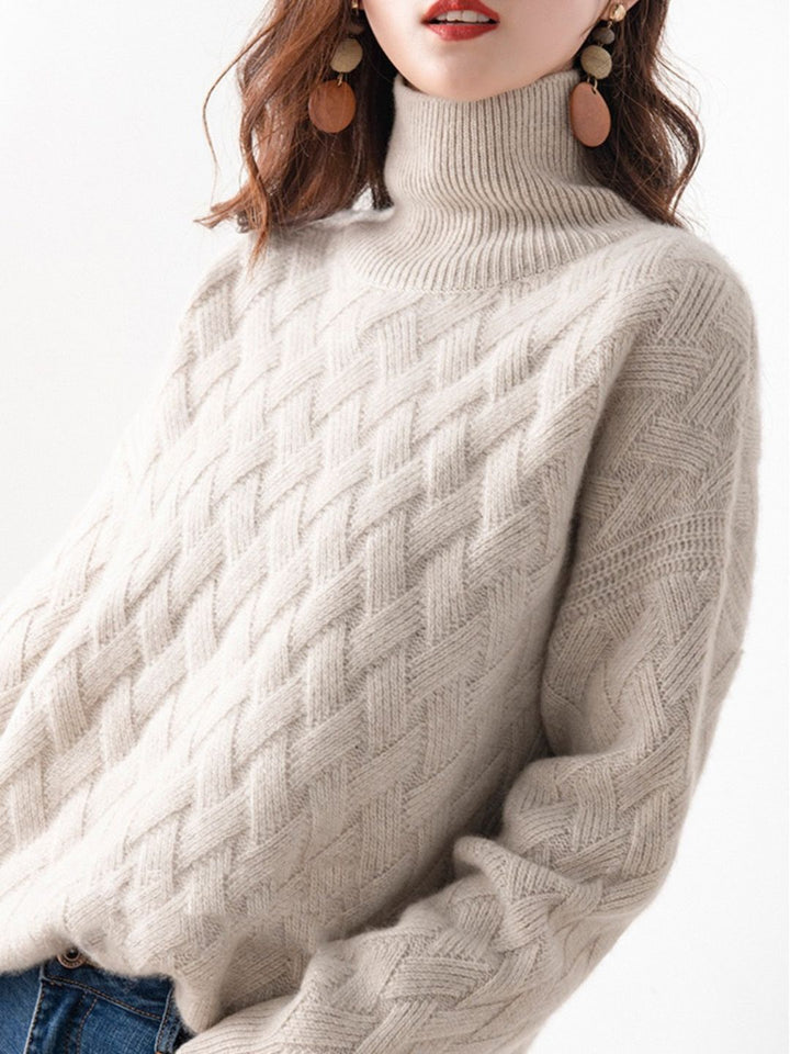 Casual Turtleneck Knitted Sweater