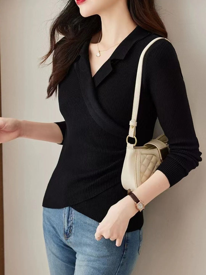 Cross-knit Sweater Pullover