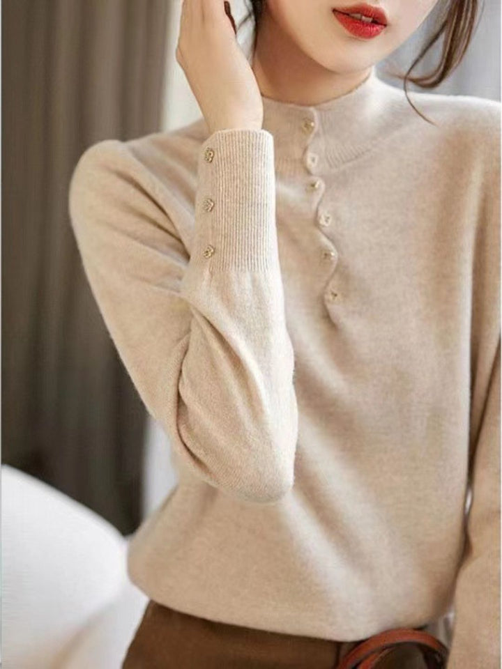 Classic Stylish Mock Neck Top