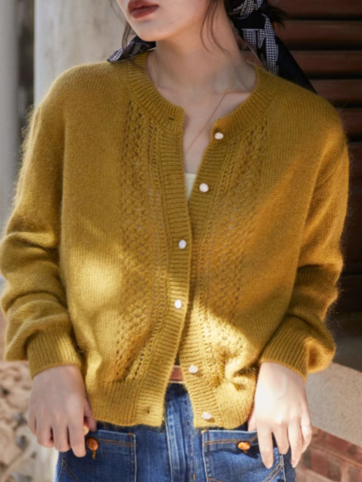 Vintage Hollow Knit Sweater