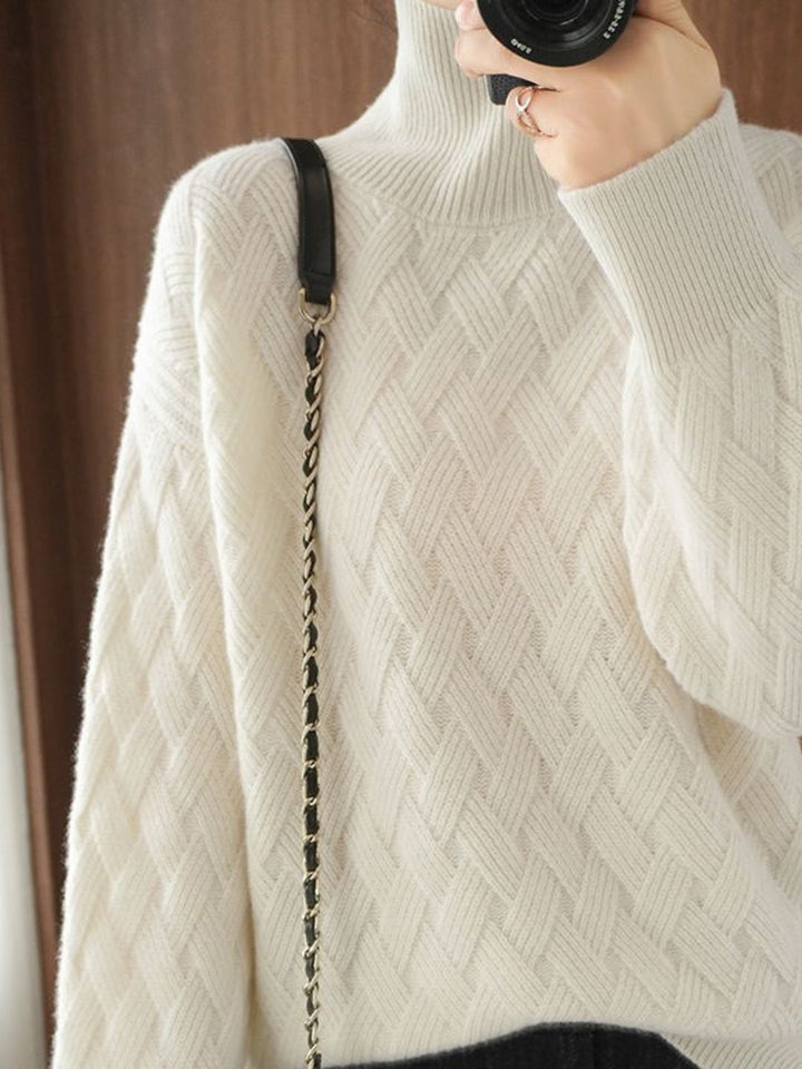 Casual Turtleneck Knitted Sweater