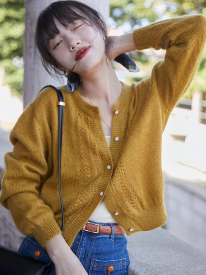 Vintage Hollow Knit Sweater