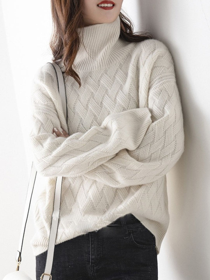 Casual Turtleneck Knitted Sweater