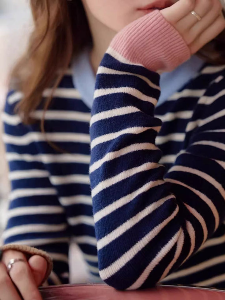 Classic Striped Knit Top