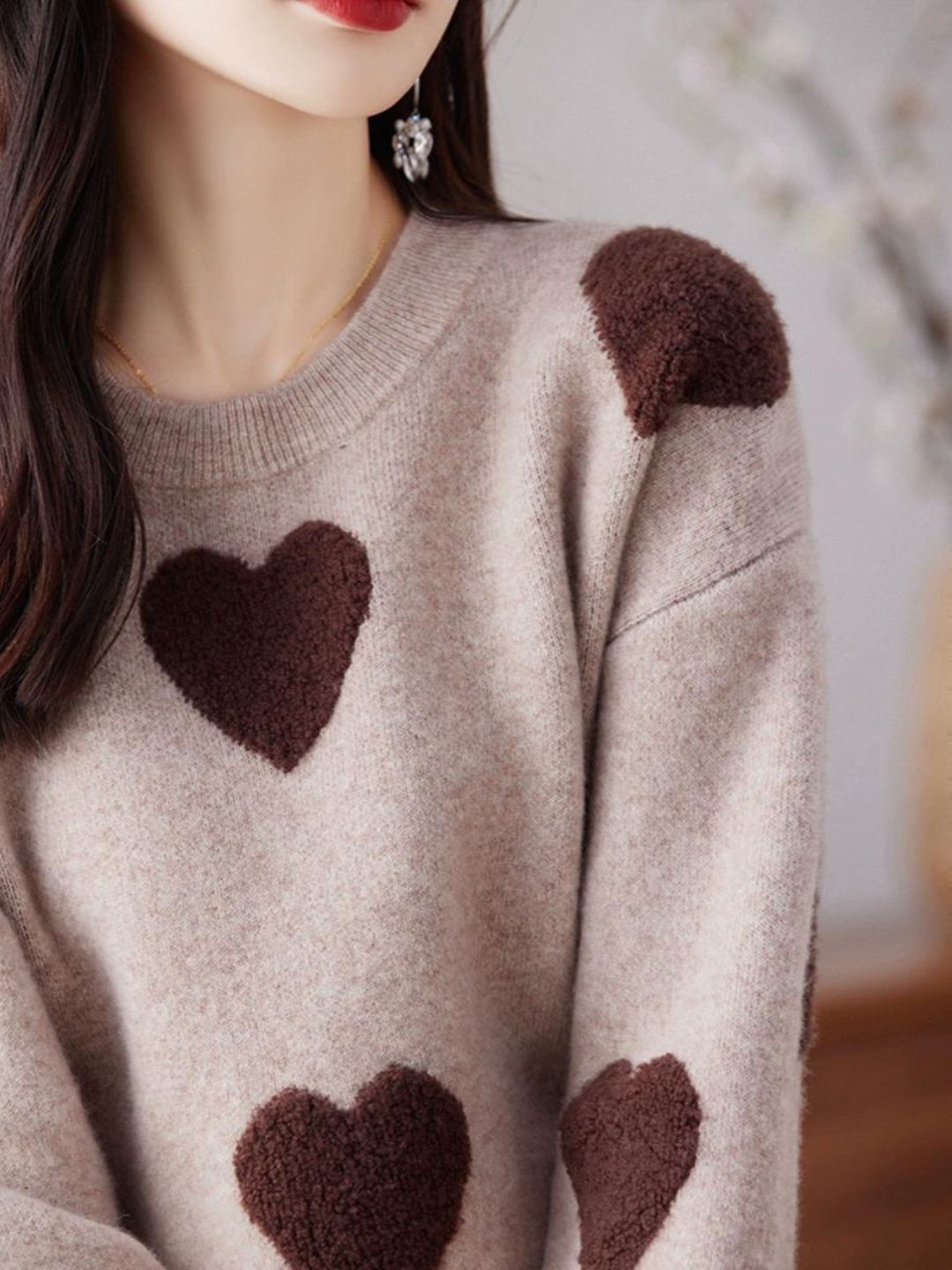 Love Heart Fashion Knitted Sweater